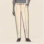 plain light beige pants image